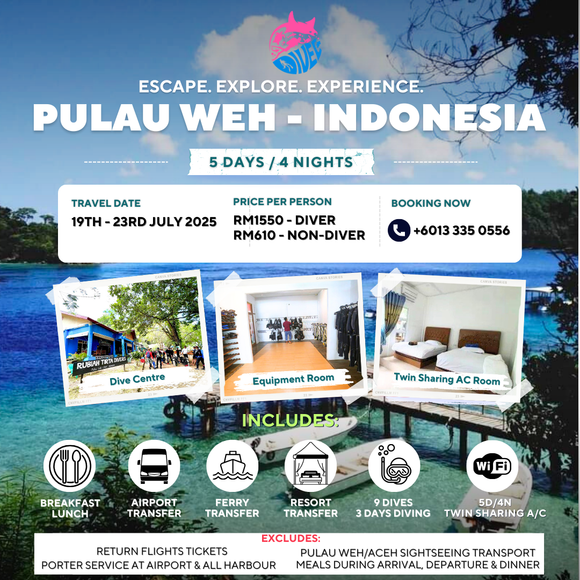 PULAU WEH, INDONESIA (5 Days / 4 Nights)