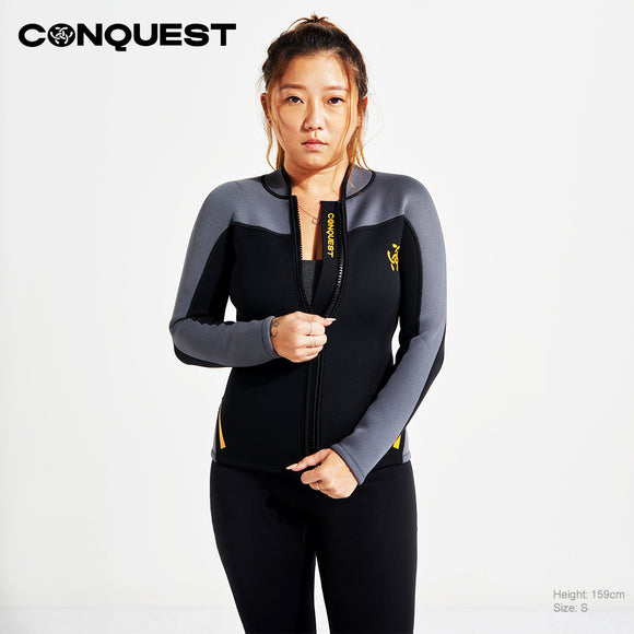 CONQUEST WOMEN 2MM LONG SLEEVE SCUBA DIVING WETSUIT TOP