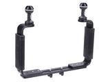 AOI 220mm Tray with Double Handles  - Black
