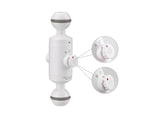 AOI Quick Release System -11 Base with Ball Mount to Ball Mount (White)