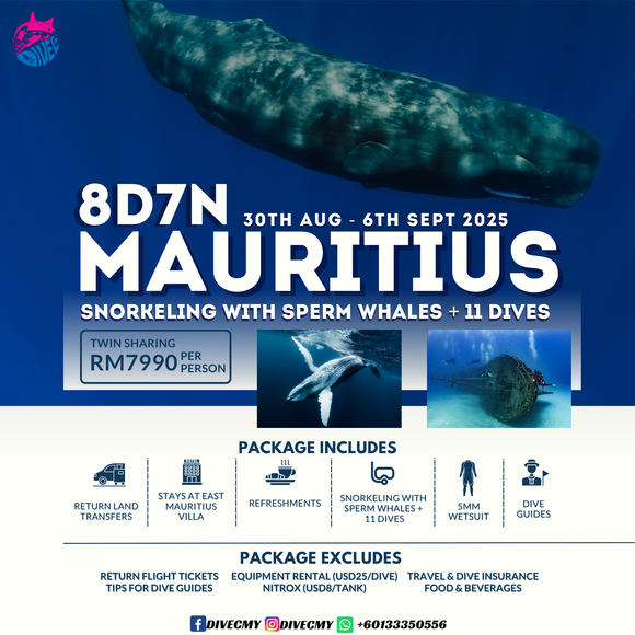 MAURITIUS WITH SPERM WHALE